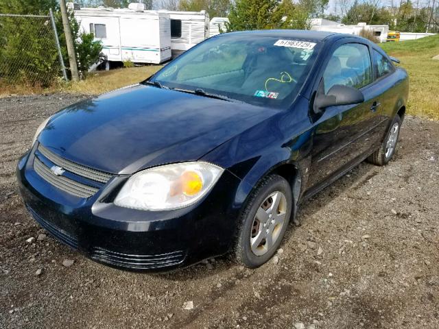 1G1AK18F967734268 - 2006 CHEVROLET COBALT LS BLACK photo 2