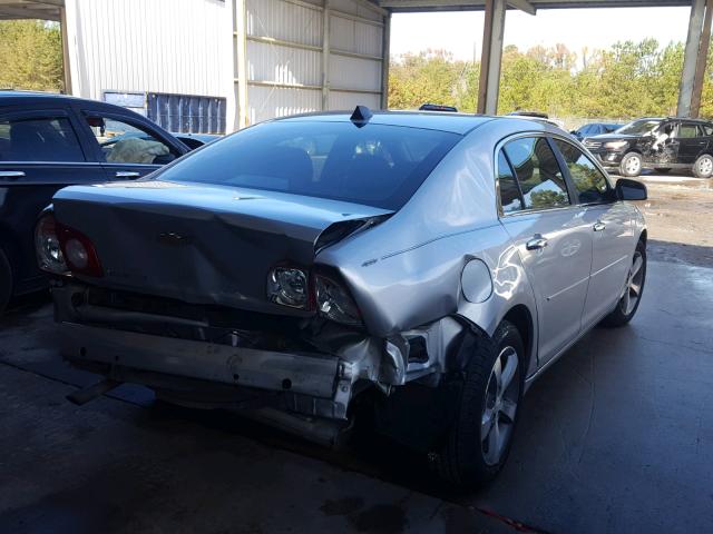 1G1ZC5E0XCF137509 - 2012 CHEVROLET MALIBU 1LT ვერცხლისფერი ფოტო 4