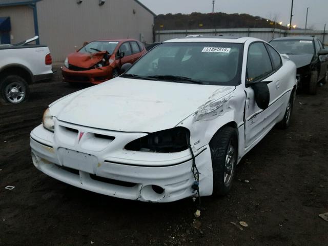 1G2NW12E14C141879 - 2004 PONTIAC GRAND AM G WHITE photo 2