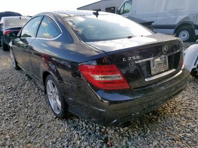 WDDGJ4HB4DF999448 - 2013 MERCEDES-BENZ C 250 BLACK photo 3