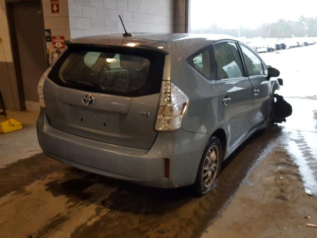 JTDZN3EU8E3315625 - 2014 TOYOTA PRIUS V GREEN photo 4