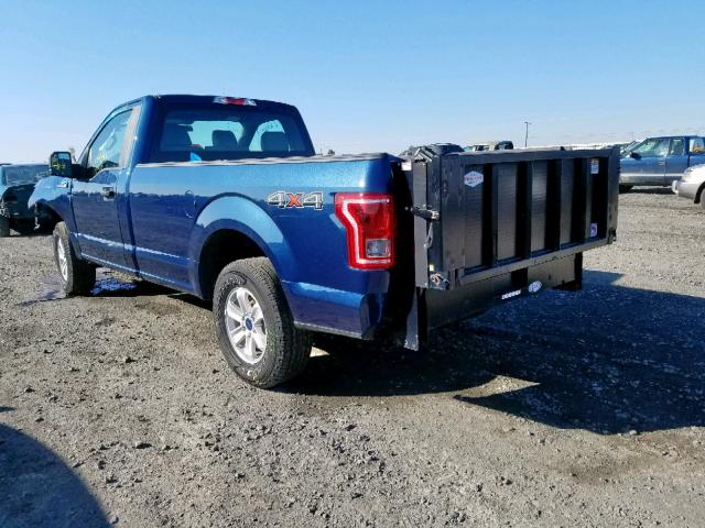 1FTMF1E88HKC30325 - 2017 FORD F150 BLUE photo 3