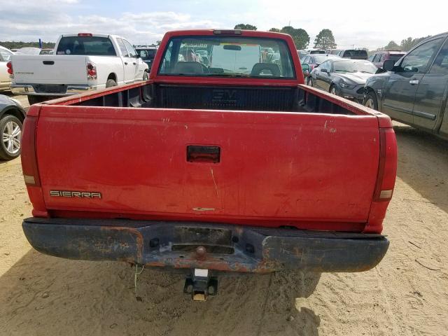 1GTDC14Z4RZ510254 - 1994 GMC SIERRA C15 RED photo 6