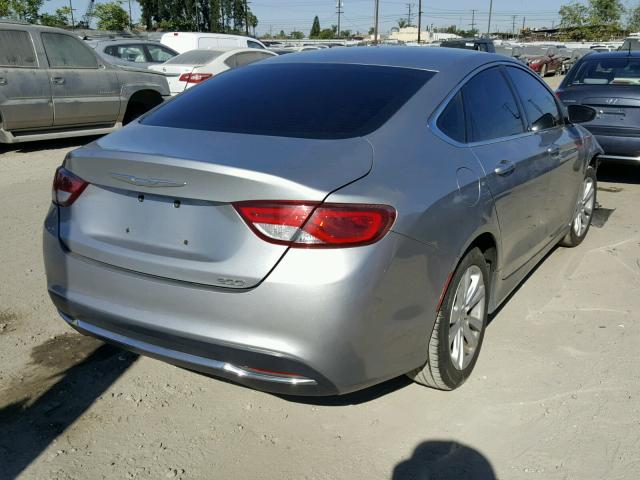 1C3CCCAB0FN656172 - 2015 CHRYSLER 200 LIMITE GRAY photo 4