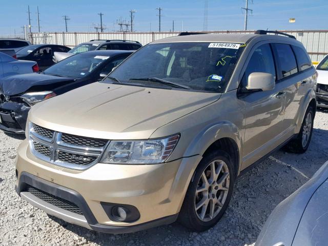 3D4PH1FG0BT560966 - 2011 DODGE JOURNEY MA TAN photo 2