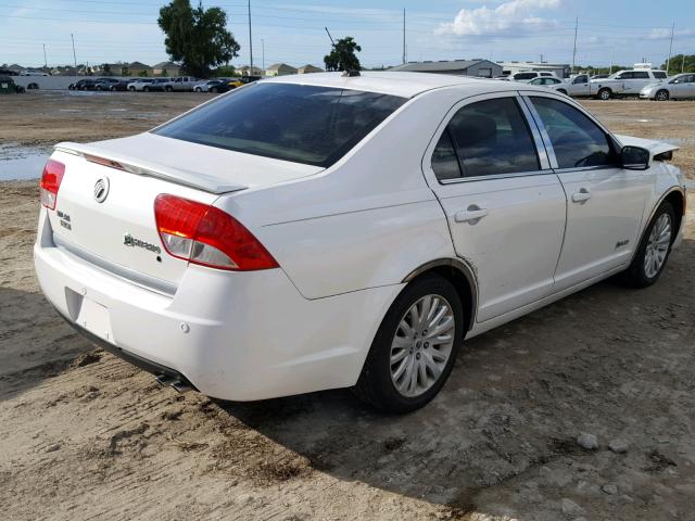 3MEDM0L38AR611485 - 2010 MERCURY MILAN HYBR WHITE photo 4