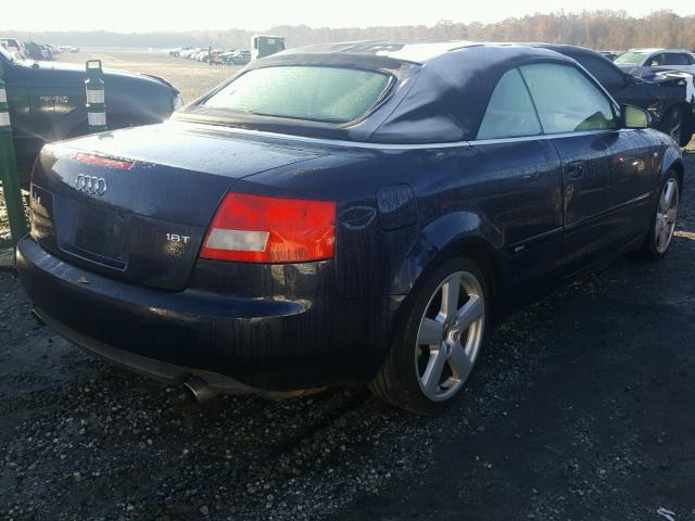 WAUBC48H66K008745 - 2006 AUDI A4 S-LINE BLUE photo 4