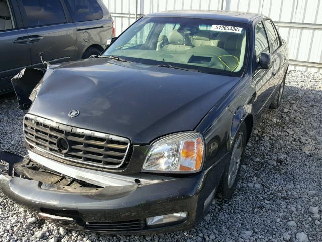 1G6KF57911U163827 - 2001 CADILLAC DEVILLE DT BLACK photo 2