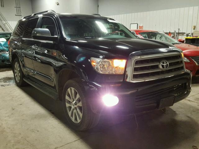 5TDBY68A28S015349 - 2008 TOYOTA SEQUOIA LI BLACK photo 1