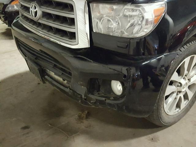 5TDBY68A28S015349 - 2008 TOYOTA SEQUOIA LI BLACK photo 9