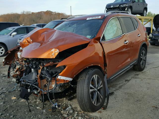 5N1AT2MV2HC857102 - 2017 NISSAN ROGUE SV ORANGE photo 2