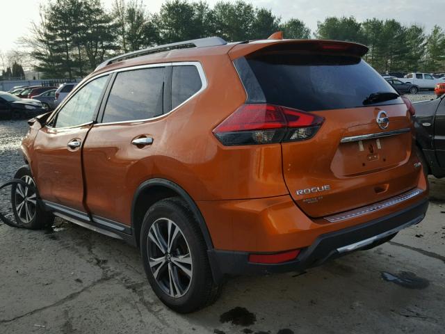 5N1AT2MV2HC857102 - 2017 NISSAN ROGUE SV ORANGE photo 3