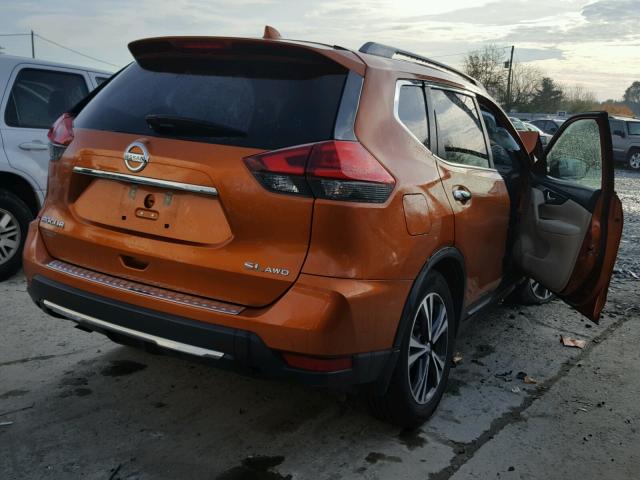 5N1AT2MV2HC857102 - 2017 NISSAN ROGUE SV ORANGE photo 4