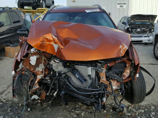 5N1AT2MV2HC857102 - 2017 NISSAN ROGUE SV ORANGE photo 9