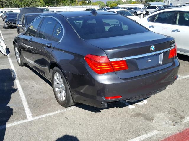 WBAKA8C53BCY36931 - 2011 BMW 750I CHARCOAL photo 3