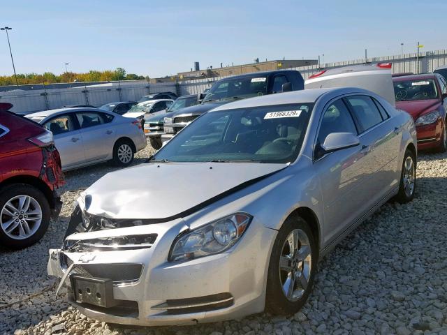1G1ZC5EBXAF241920 - 2010 CHEVROLET MALIBU 1LT SILVER photo 2