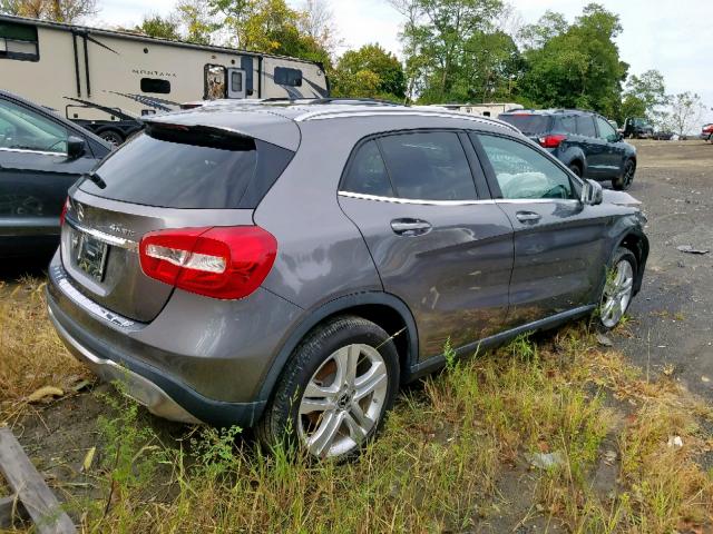 WDCTG4GB5JJ390221 - 2018 MERCEDES-BENZ GLA 250 4M GRAY photo 4