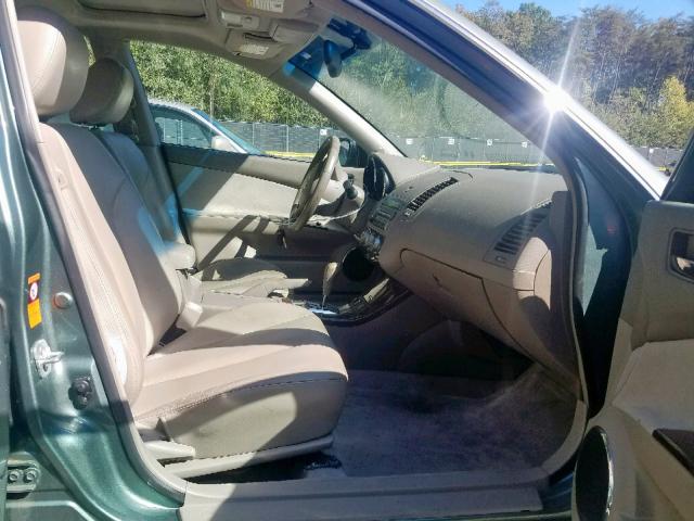 1N4BL11E15C279258 - 2005 NISSAN ALTIMA SE GREEN photo 5