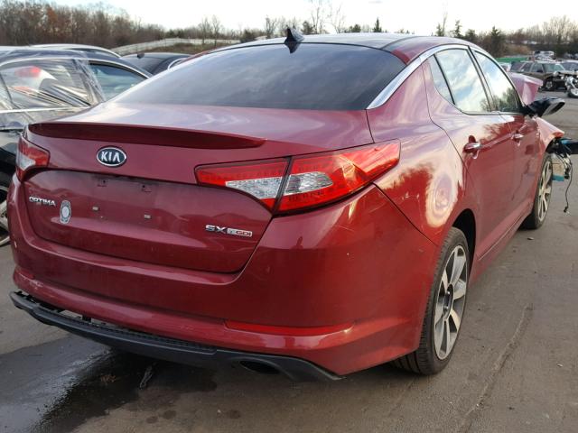 5XXGR4A68CG064272 - 2012 KIA OPTIMA SX RED photo 4