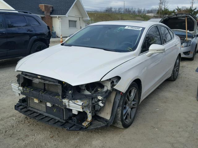 3FA6P0D91DR199554 - 2013 FORD FUSION TIT WHITE photo 2