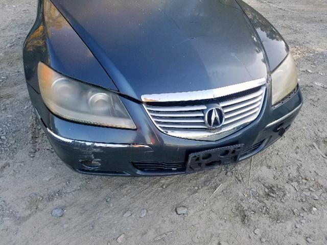 JH4KB16505C008616 - 2005 ACURA RL GRAY photo 9