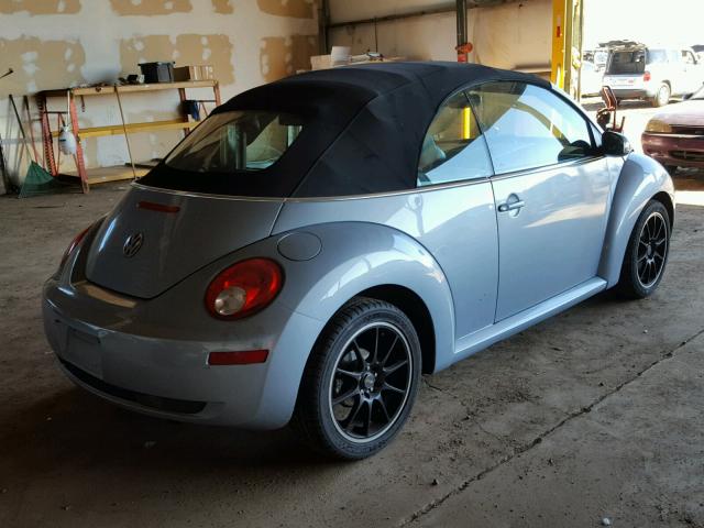 3VWRF31Y19M409143 - 2009 VOLKSWAGEN NEW BEETLE BLUE photo 4