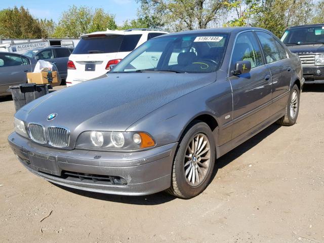 WBADT63422CH87271 - 2002 BMW 5 SERIES GRAY photo 2