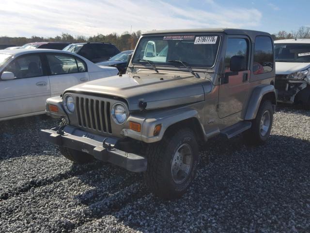 1J4FA59S43P325460 - 2003 JEEP WRANGLER / GOLD photo 2