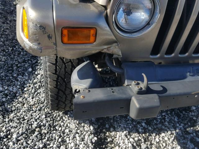 1J4FA59S43P325460 - 2003 JEEP WRANGLER / GOLD photo 9