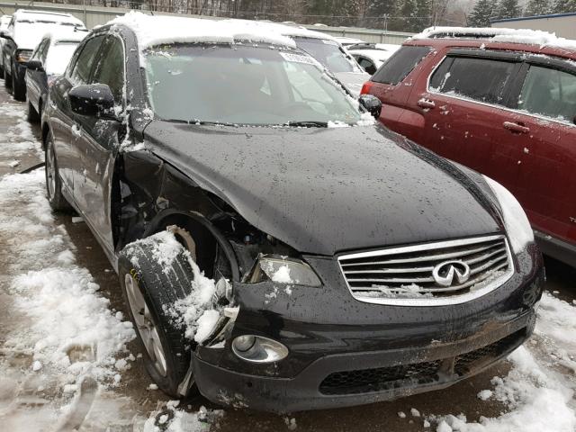 JNKAJ09F78M350169 - 2008 INFINITI EX35 BASE BLACK photo 1