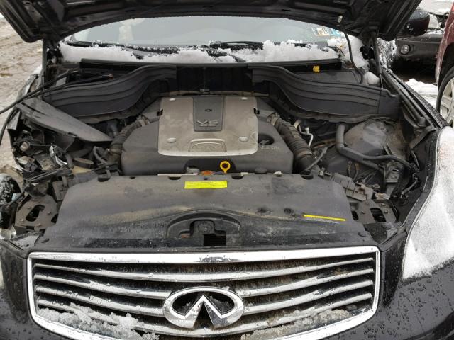 JNKAJ09F78M350169 - 2008 INFINITI EX35 BASE BLACK photo 7