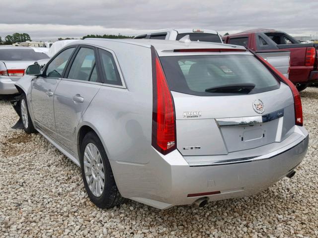 1G6DE8E52C0145733 - 2012 CADILLAC CTS LUXURY SILVER photo 3