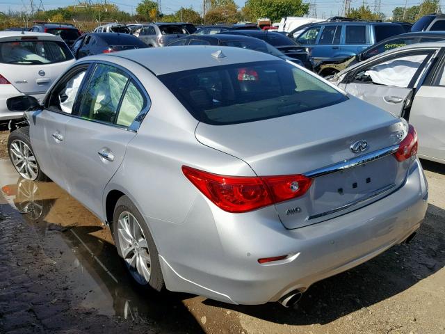 JN1CV7AR7GM253472 - 2016 INFINITI Q50 BASE SILVER photo 3