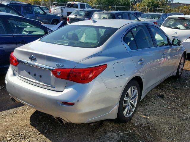 JN1CV7AR7GM253472 - 2016 INFINITI Q50 BASE SILVER photo 4