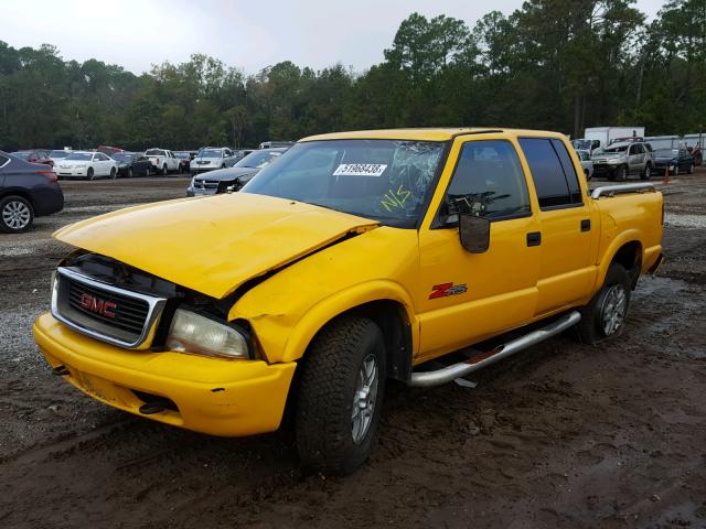 1GTDT13X53K174503 - 2003 GMC SONOMA YELLOW photo 2