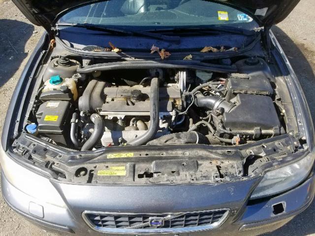 YV1RS592762554842 - 2006 VOLVO S60 2.5T GRAY photo 7