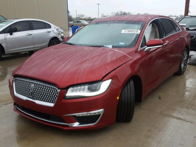 3LN6L5C96HR604250 - 2017 LINCOLN MKZ SELECT RED photo 2