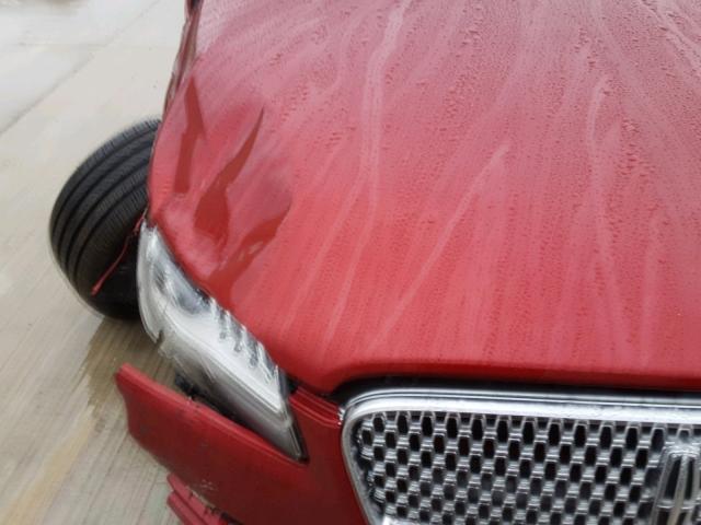 3LN6L5C96HR604250 - 2017 LINCOLN MKZ SELECT RED photo 7