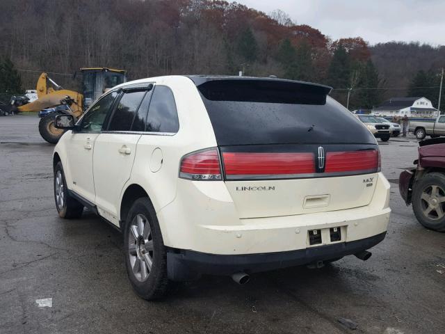 2LMDU88C67BJ02365 - 2007 LINCOLN MKX WHITE photo 3