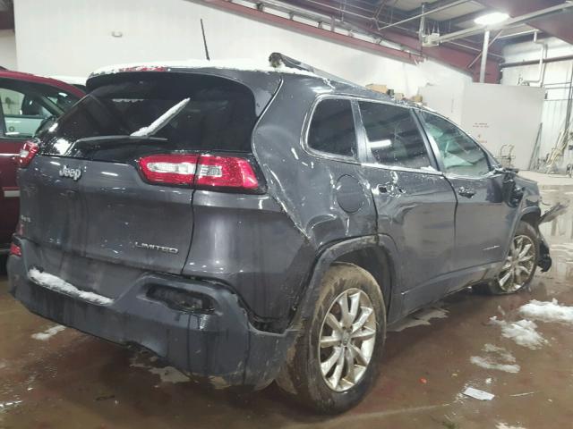 1C4PJMDS6GW169901 - 2016 JEEP CHEROKEE L GRAY photo 4