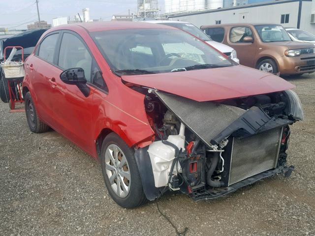 KNADM5A35D6307756 - 2013 KIA RIO LX RED photo 1