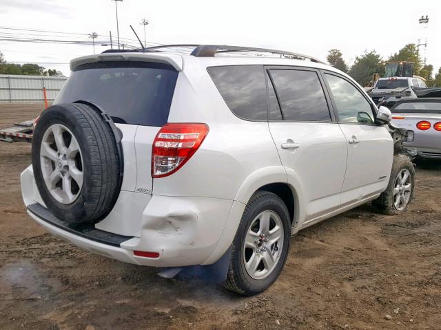 JTMBK31V795073462 - 2009 TOYOTA RAV4 LIMIT WHITE photo 4