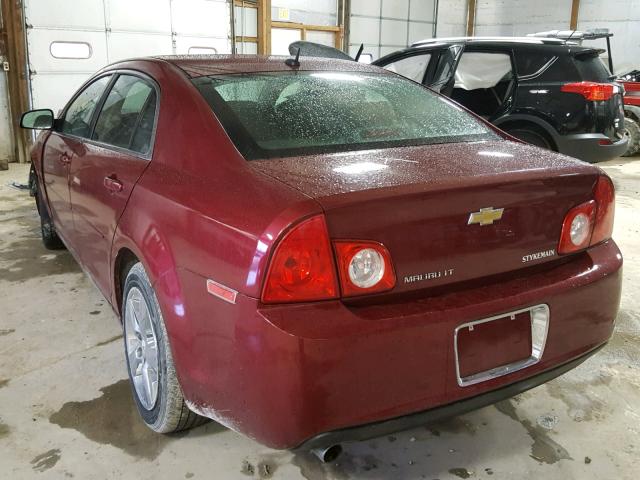 1G1ZC5E13BF280518 - 2011 CHEVROLET MALIBU 1LT MAROON photo 3