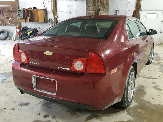 1G1ZC5E13BF280518 - 2011 CHEVROLET MALIBU 1LT MAROON photo 4