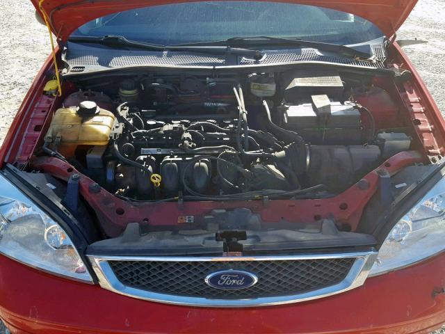 1FAFP34NX6W111194 - 2006 FORD FOCUS ZX4 RED photo 7