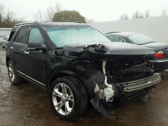 1FM5K8F8XDGB48502 - 2013 FORD EXPLORER L BLACK photo 1