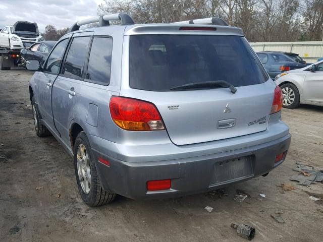 JA4LZ31F64U005624 - 2004 MITSUBISHI OUTLANDER SILVER photo 3