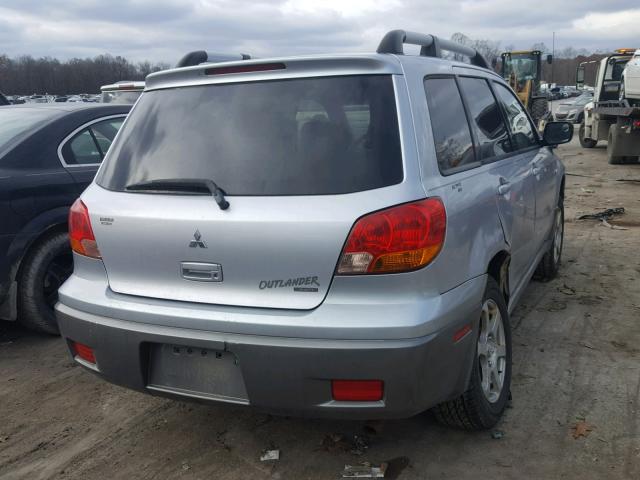 JA4LZ31F64U005624 - 2004 MITSUBISHI OUTLANDER SILVER photo 4