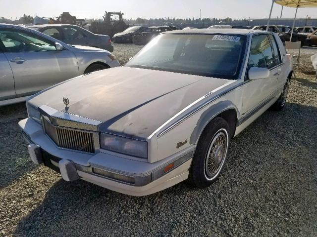 1G6EL1156KU609685 - 1989 CADILLAC ELDORADO WHITE photo 2