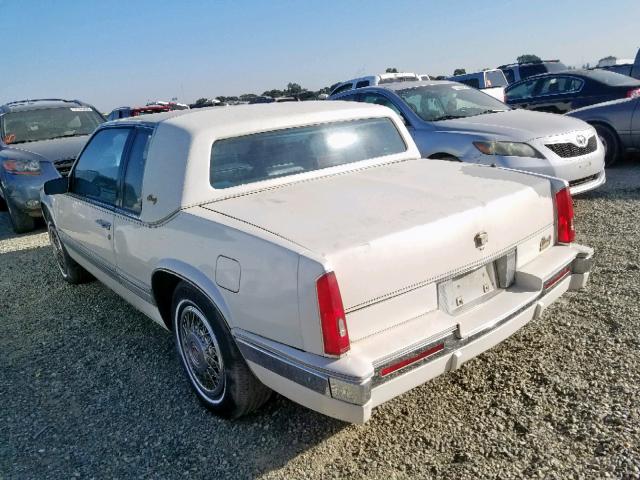 1G6EL1156KU609685 - 1989 CADILLAC ELDORADO WHITE photo 3